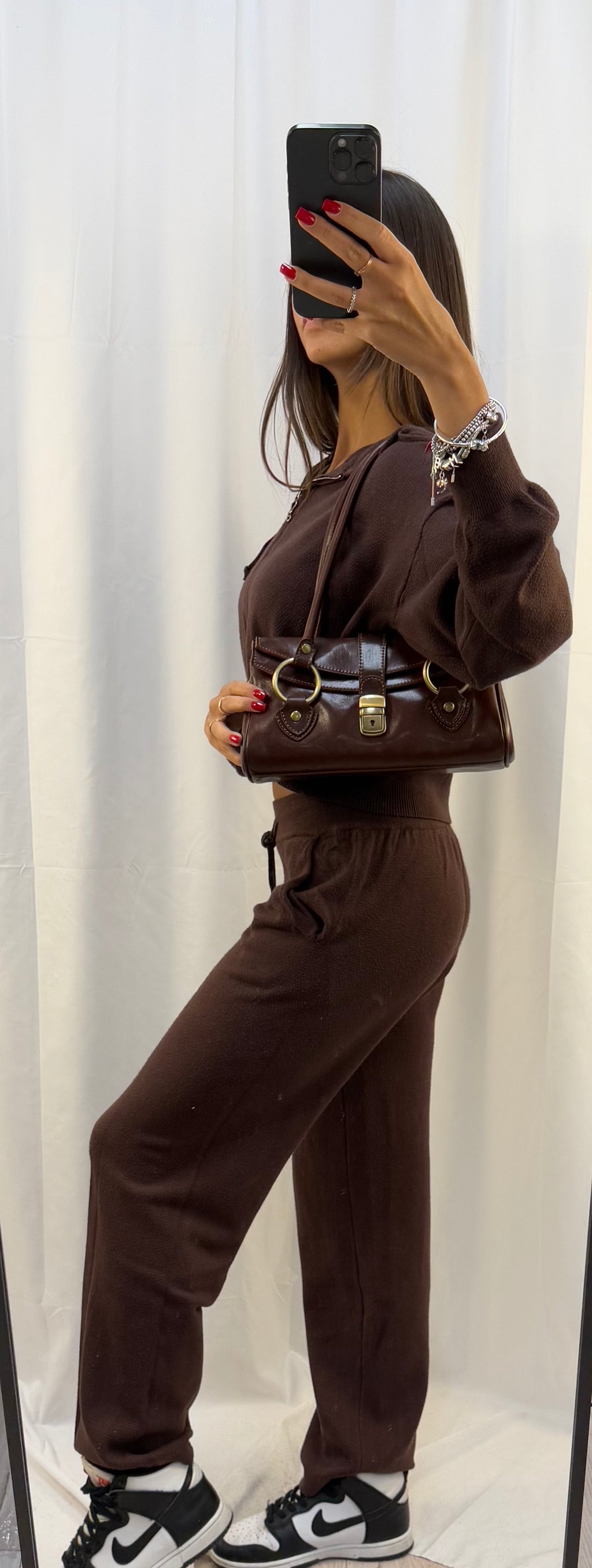 Borsa bauletto in vero cuoio fiorentino