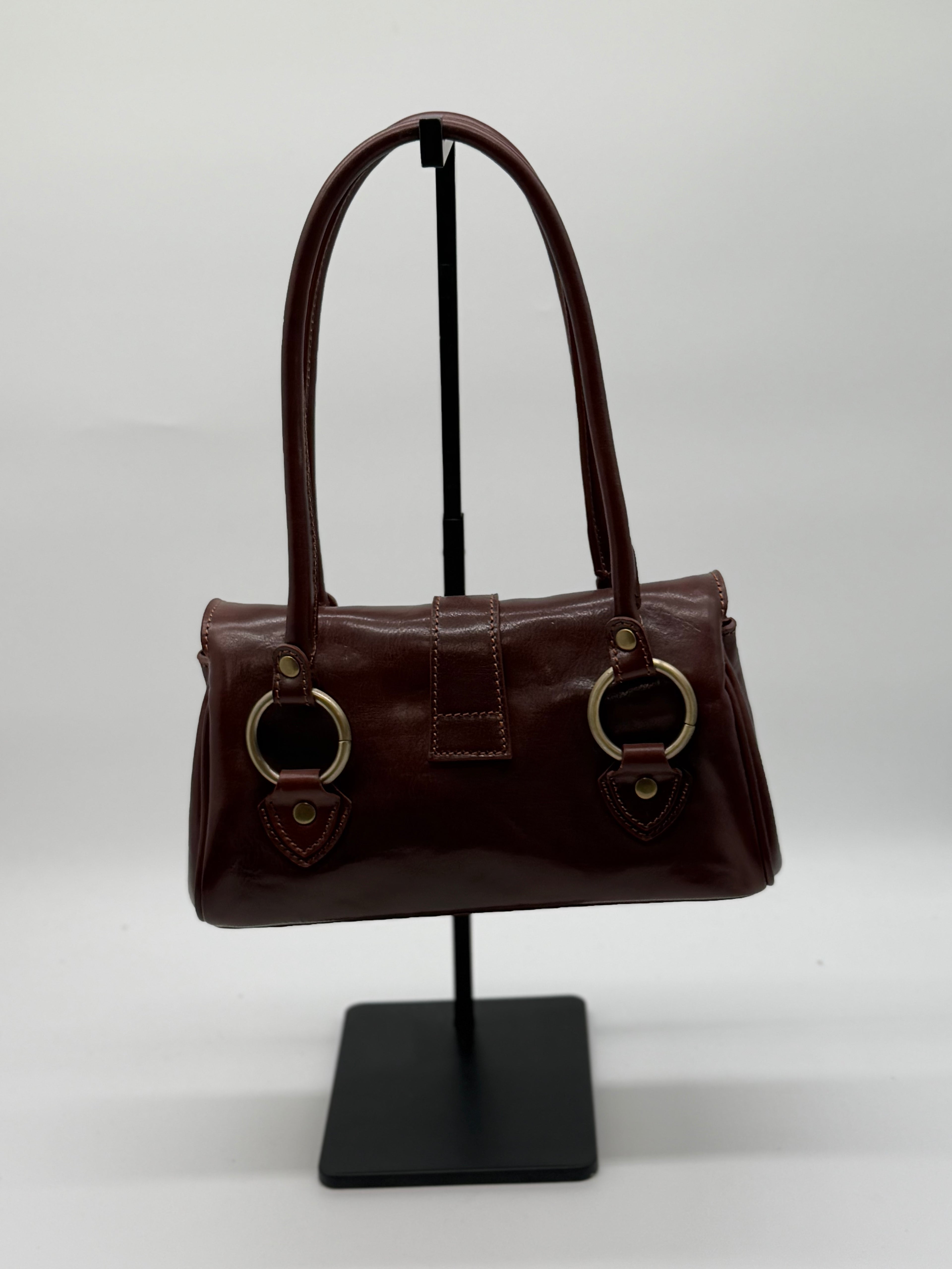 Borsa bauletto in vero cuoio fiorentino