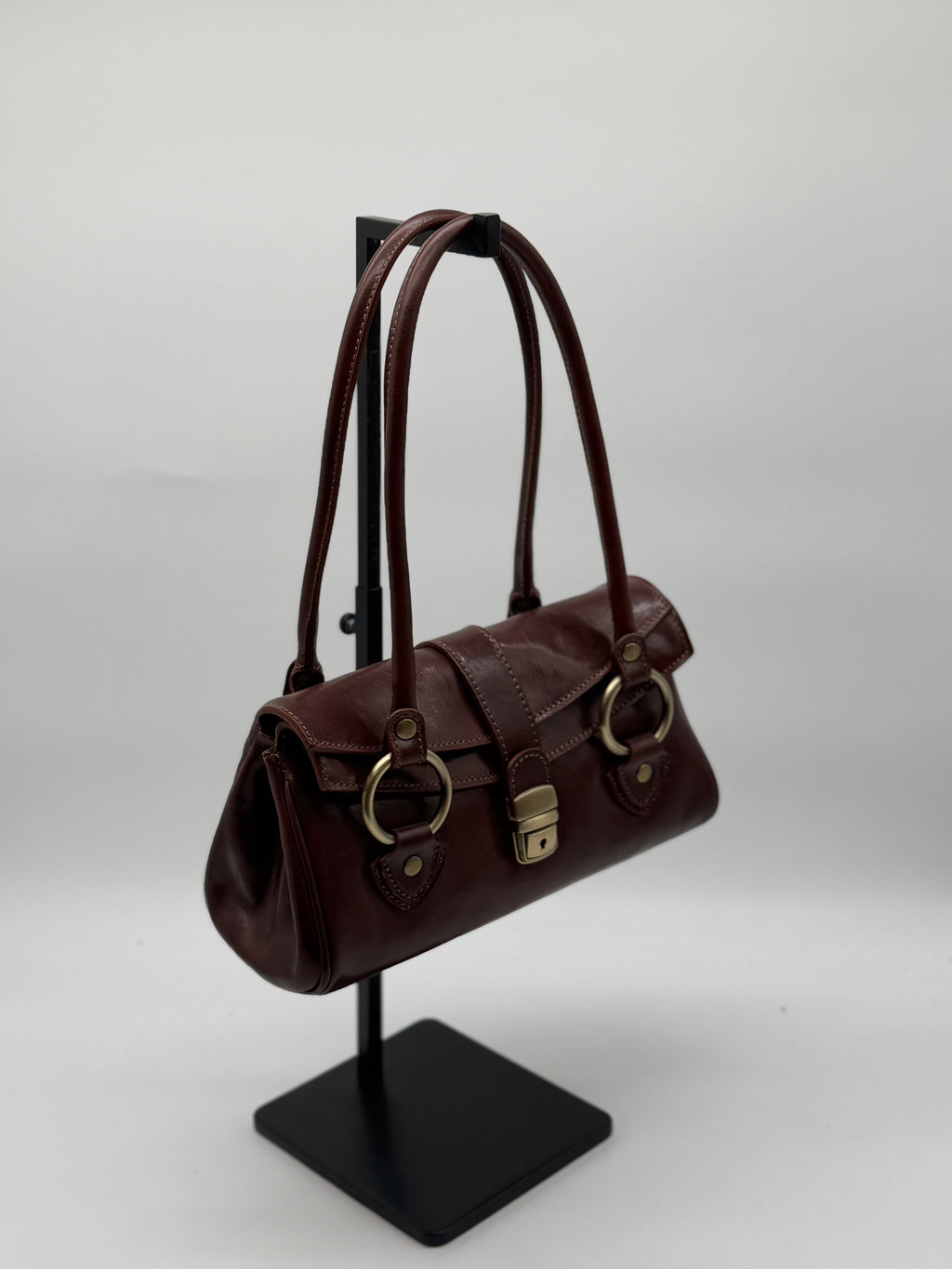 Borsa bauletto in vero cuoio fiorentino