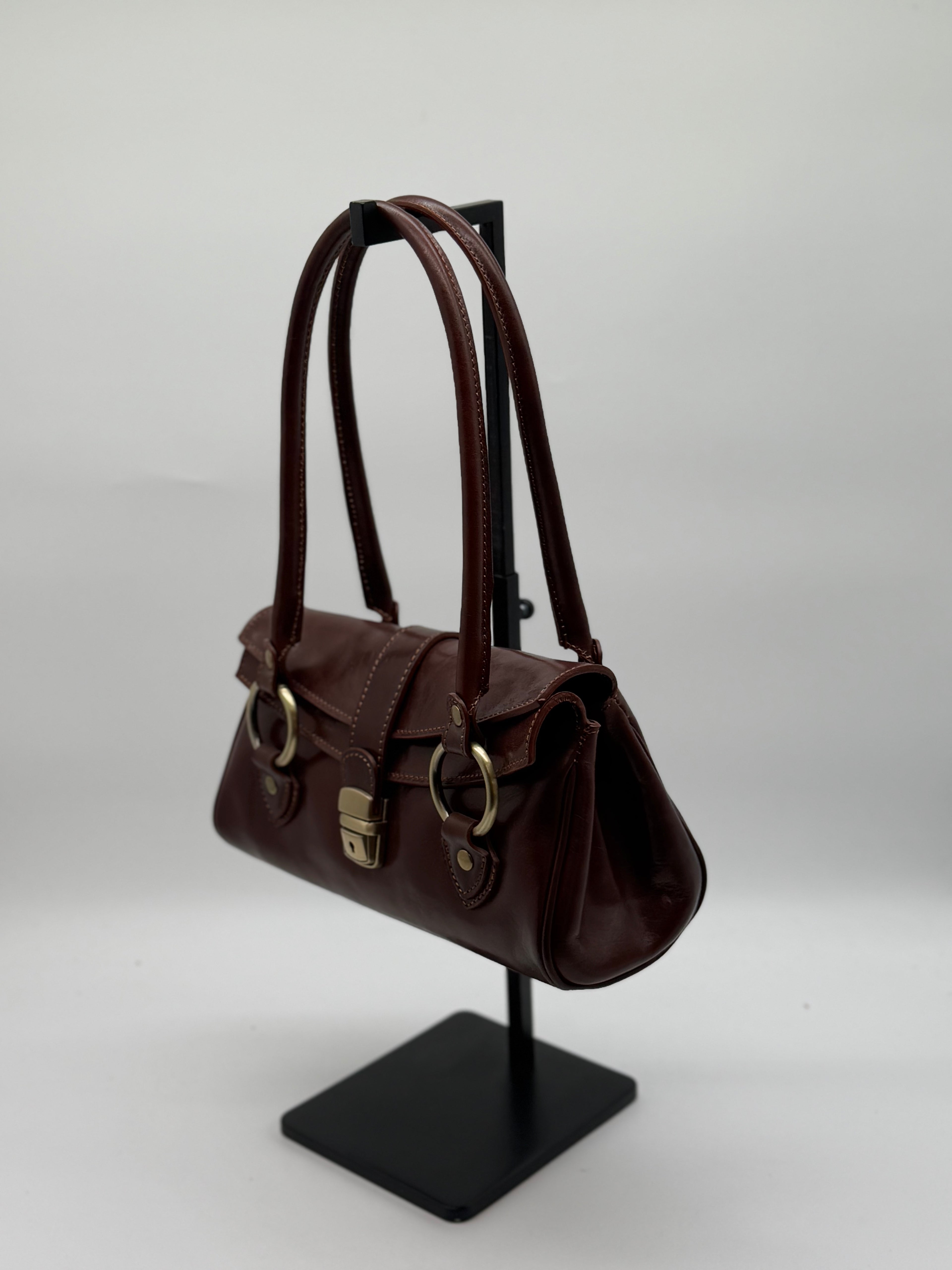 Borsa bauletto in vero cuoio fiorentino