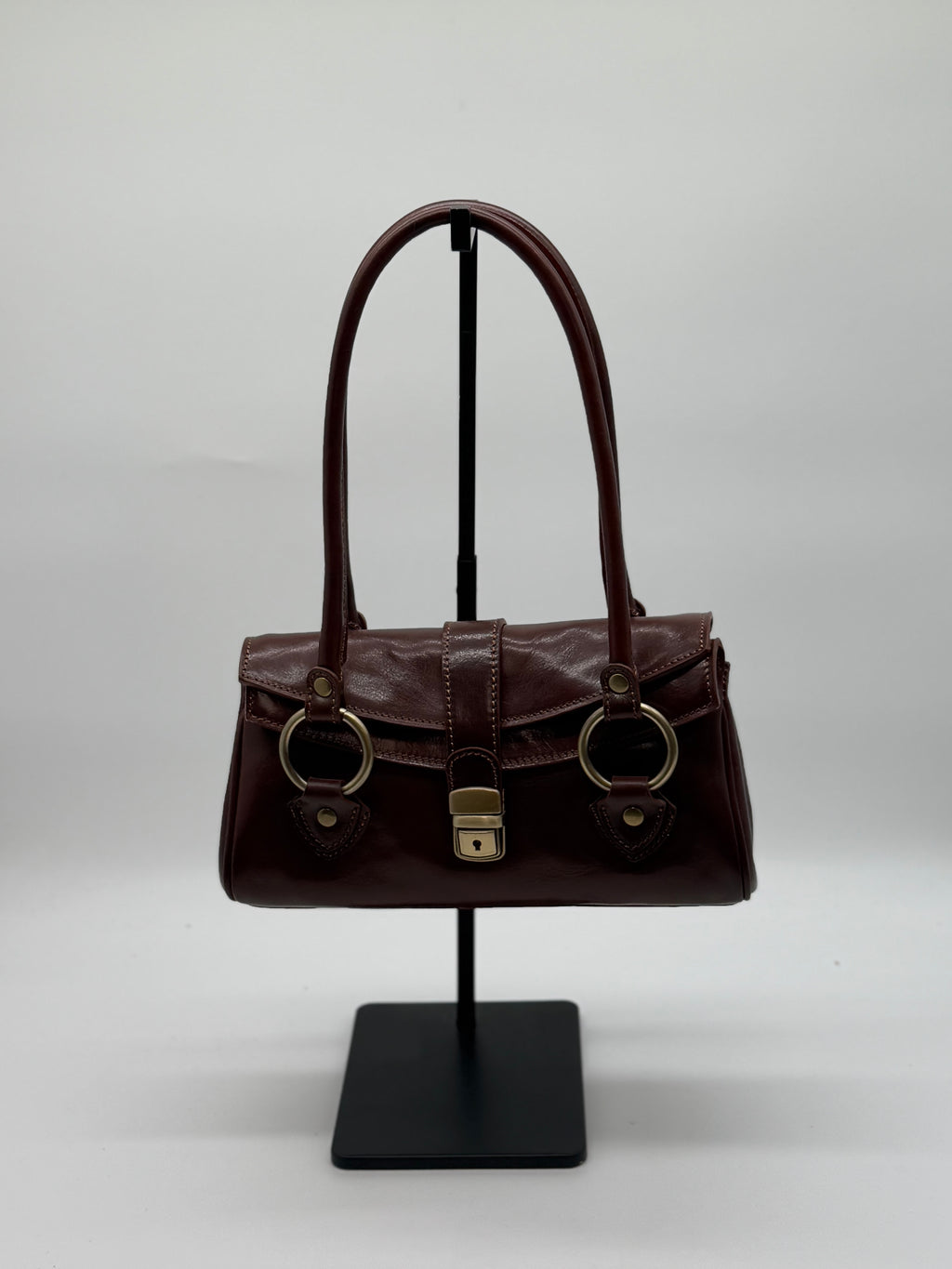 Borsa bauletto in vero cuoio fiorentino