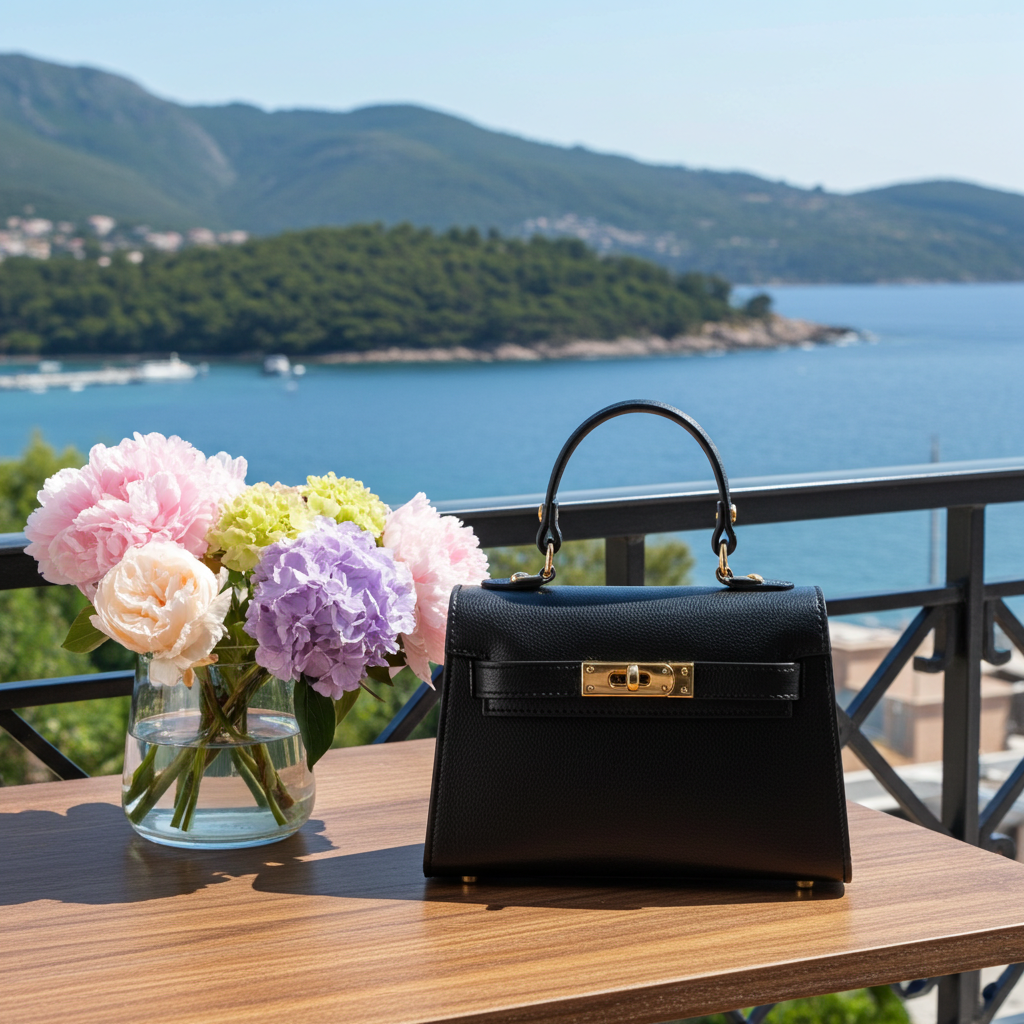 Borsa a Mano e Tracolla in Pelle Epsom – Certificata Made in Italy