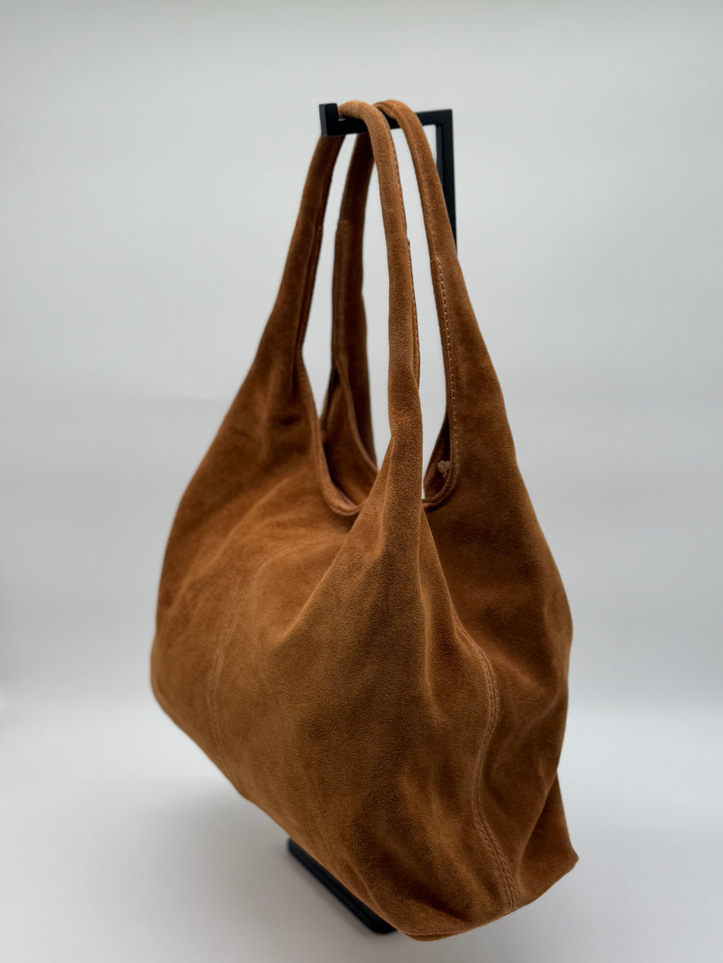 Moderna Sacca da Donna in Pelle martellata | Borsa a Spalla | Vera Pelle | Made in Italy |